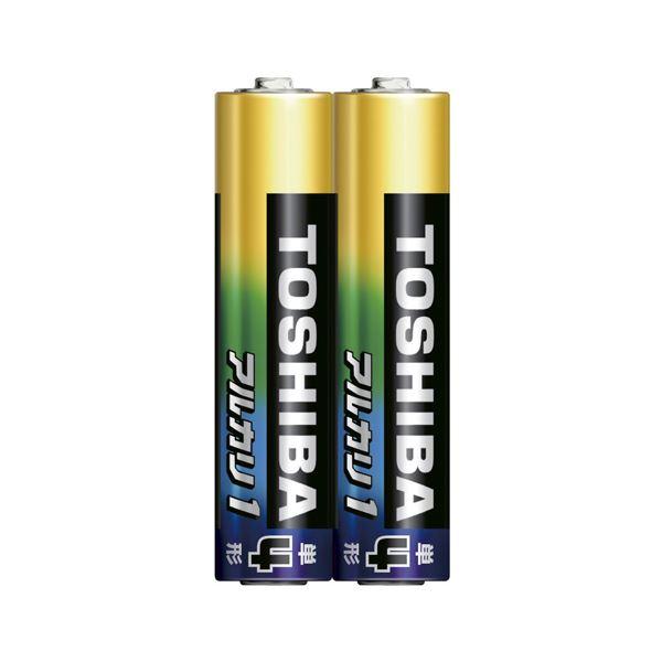 （まとめ） 東芝 アルカリ乾電池 アルカリ1 単4 2本シュリンクパック (×10セット) |b04