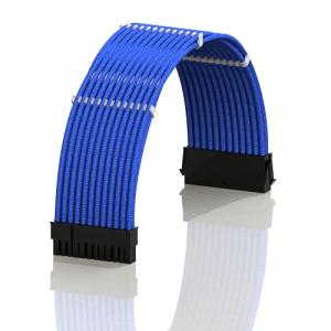 LINKUP 50cm ATX 24ピンマザーボード PSU編組スリーブ 電力供給延長コードコム付き┃強い＆硬いタイプ┃一本入り┃500m