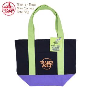 TRADER JOE'S トレーダージョーズ Trick-or-Treat ミニキャンバストートバック Ghoulish Green グールグリーン 買い物 ショッピング レジャー 普段使い｜パニプラ