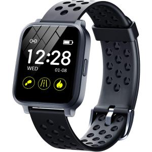 スマートウォッチ フルタッチ Bluetooth5.0 活動量計 腕時計 スマートブレスレット 心拍数 万歩計 IP68防水 大画面1.3インチ 180mAh大容量｜panni-fashion