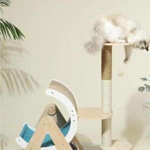 キャットタワー 据え置き 大型猫 中型 ハンモ...の詳細画像2