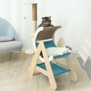 キャットタワー 据え置き 大型猫 中型 ハンモ...の詳細画像4