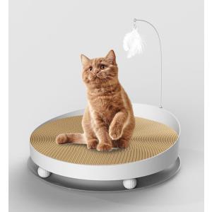 猫 爪研ぎ 爪とぎベッド おもちゃ じゃらし付き 猫用回転ボール ぐるぐる ボール 運動不足やストレス解消 猫遊び用 寂しさ解消 ABS製