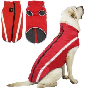 犬 服 犬の服 ペット服 ドッグウェア コート 防水 秋冬 保温防寒 選べる４色 ６サイズ 中型犬 大型犬