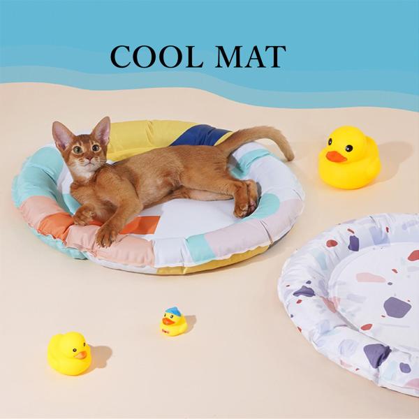 ペットひんやりマット ペットクールマット 涼感冷感ベッド 冷却シート 犬 猫 冷却ジェル 夏 熱中症...