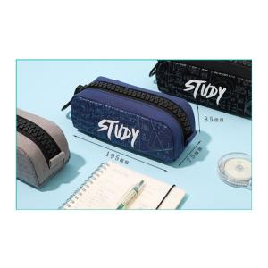 ペンケース 筆箱 大きいファスナ ー 収納力ア...の詳細画像2