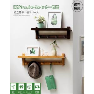 壁掛け フック シェルフ 棚 塗装あり インテリア 収納