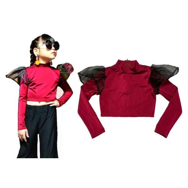 PANSY PANIC/パンジーパニック　オーガンジーフリルトップス　サイズ110.120.130....