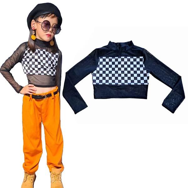 PANSY PANIC/パンジーパニック　パワーネットメッシュブロックチェック切替トップス　サイズ1...