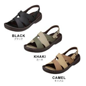 バックベルトサンダル 軽量 履きやすい メッシ...の詳細画像1