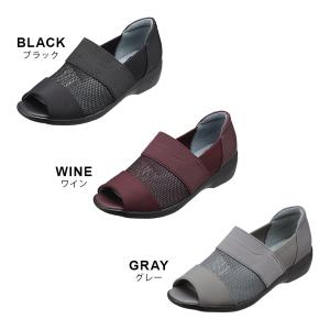 オープントゥ シューズ サマーシューズ レディ...の詳細画像1