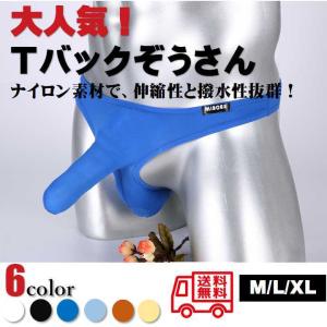 メンズ Tバックパンツ ぞうさん 竿付 分離 ブーメラン