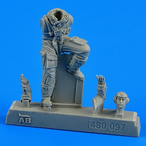 エアロボーナス 480097 1/48 ドイツ空軍 パイロット WWII for Bf 109 la...