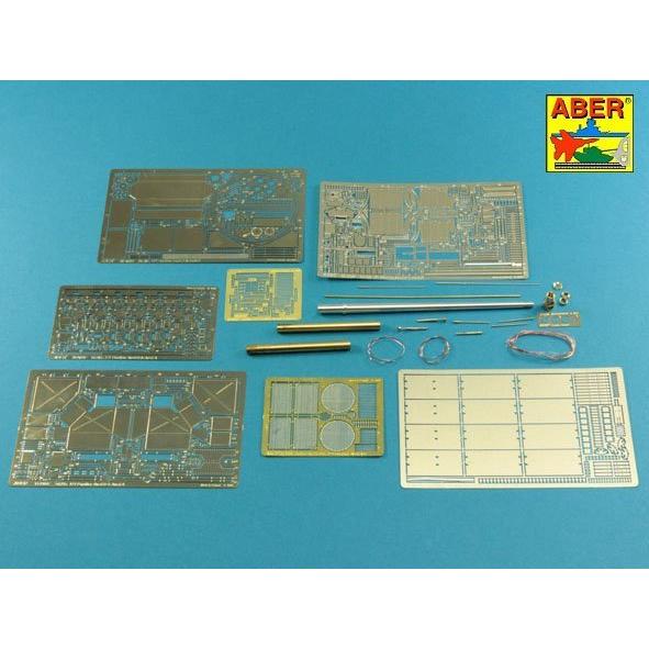 アベール 35K02T 1/35 ドイツ パンサーA/D型 ボックスフルセット エッチング アルミ砲...