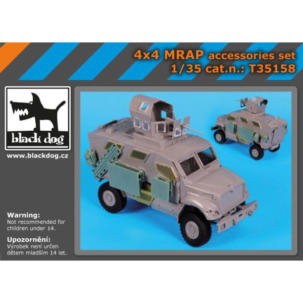 ブラックドッグ T35158 1/35 アメリカ 4X4 MRAP アクセサリーセット(キネティック...