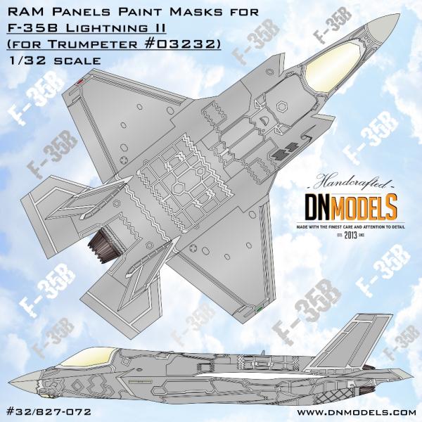 DNモデル 32/827-072 1/32 F-35B ライトニング II RAMパネル ペイントマ...