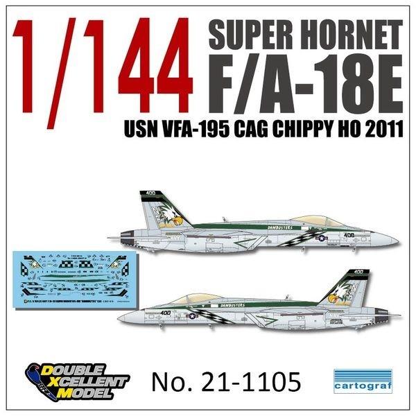 DXM 21-1105 1/144 アメリカ海軍 F/A-18E VFA-195 ダムバスターズ 2...