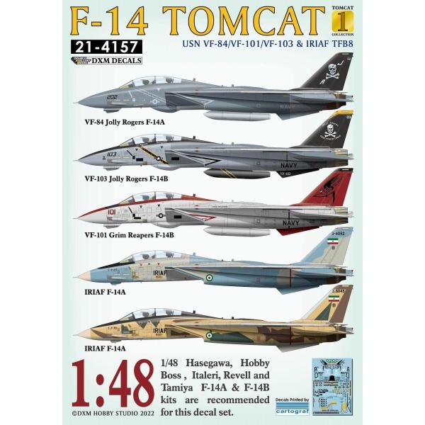 DXM 21-4157 1/48 アメリカ海軍 F-14A/B VF-84/101/103/ &amp; I...