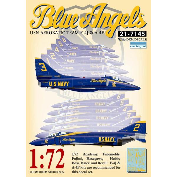 DXM 21-7145 1/72 アメリカ海軍 A-4F ・ F-4J アクロバットチーム ブルーエ...