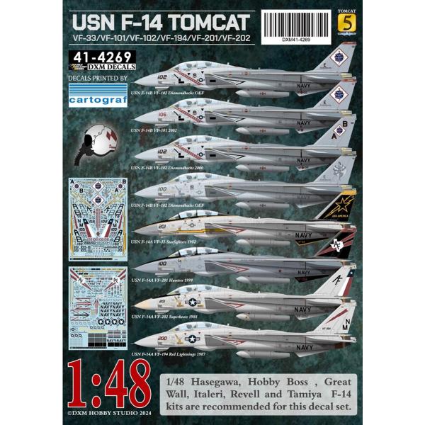 DXM 41-4269 1/48 アメリカ海軍 F-14A/B F-33/VF-101/VF-102...