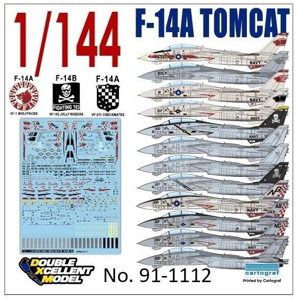 DXM 91-1112 1/144 アメリカ海軍 F-14A/B トムキャット VF-1/VF-10...