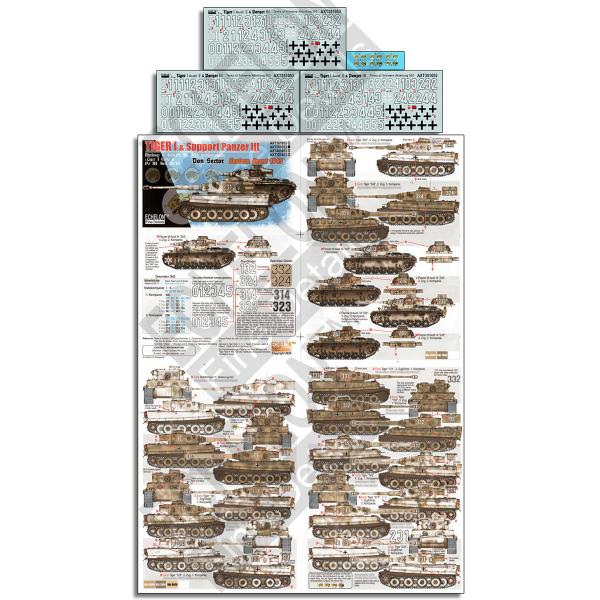 エシュロン AXT351053 1/35 第503重戦車大隊のタイガーI戦車とIII号戦車M/N型 ...