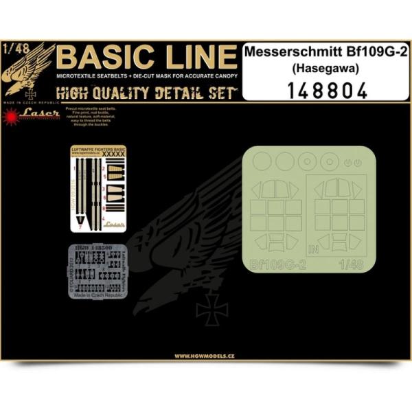 HGW 148804 1/48 メッサーシュミット Bf 109G-2 シートベルト BASIC L...
