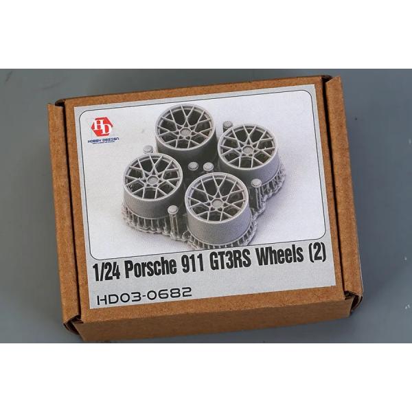 ホビーデザイン HD03-0682 1/24 ポルシェ 911 GT3 RS ホイールセット (2)