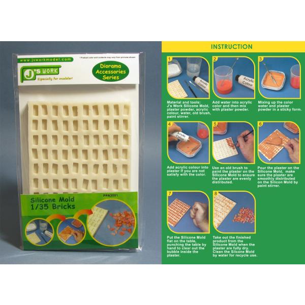 ★★★数量限定70％OFF★★★ J's Work PPA3001 1/35 レンガ用 シリコン型枠