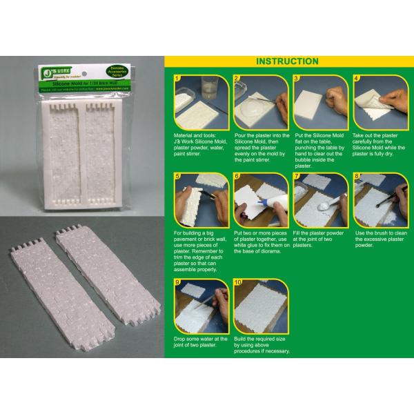 ★★★数量限定70％OFF★★★ J's Work PPA3017 1/35 レンガ用 シリコン型枠