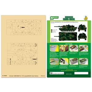 J's Work PPA5108 エアブラシ用迷彩マスキング 1/72 レオパルト2A5/A6 カモフラージュ｜panzerlehr