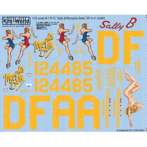 キッツワールド KW132061 1/32 アメリカ陸軍航空軍 B-17F/G フライングフォートレ...