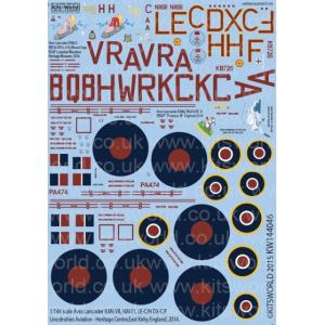 キッツワールド KW144046  1/144 Avro Lancaster B.Mk VII, N...