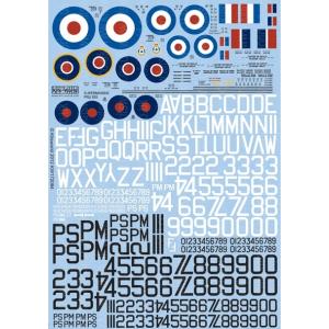 キッツワールド KW172084  1/72 スピットファイア Mk.XIX デカールセット