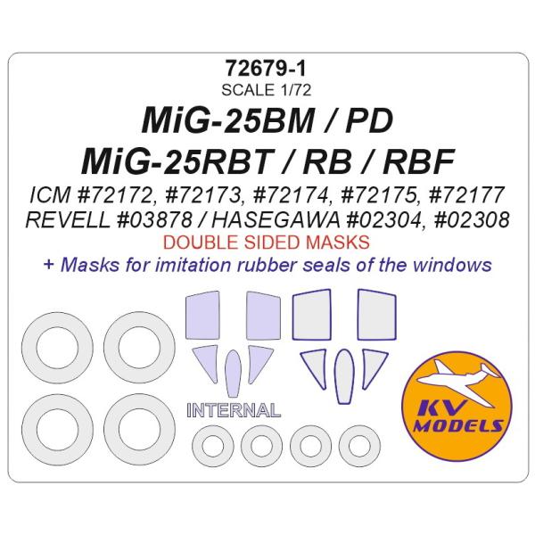 KVモデル 72679-1 1/72 МiG-25RBT / RB / RBF / BM (ICM/...