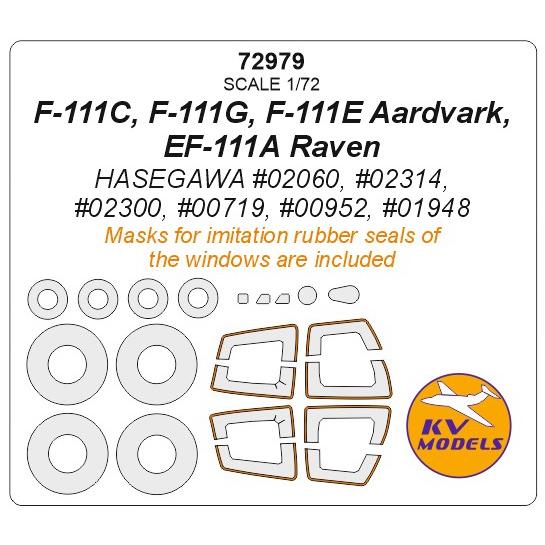 KVモデル 72979 1/72 F-111C, F-111G, F-111E アードバーク, EF...