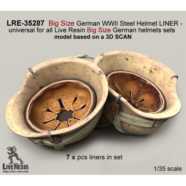ライブレジン LRE35287 1/35 ビッグサイズ ドイツ WWII スチールヘルメット ライナ...