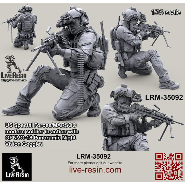 ライブレジン LRM35092 1/35 アメリカ海兵隊特殊作戦コマンド MARSOC インアクショ...