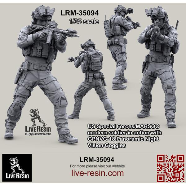 ライブレジン LRM35094 1/35 アメリカ海兵隊特殊作戦コマンド MARSOC インアクショ...