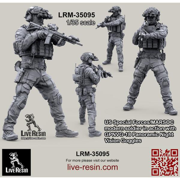ライブレジン LRM35095 1/35 アメリカ海兵隊特殊作戦コマンド MARSOC インアクショ...
