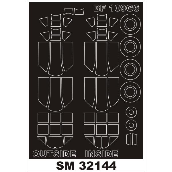 モンテックス SM32144 1/32 Bf 109G-6(レベル用) ミニマスク
