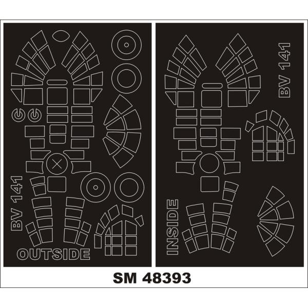 モンテックス SM48393 1/48 BV-141(ホビーボス用) ミニマスク