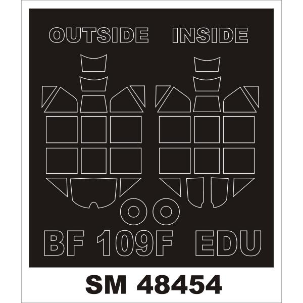 モンテックス SM48454 1/48 Bf 109F(エデュアルド用) ミニマスク