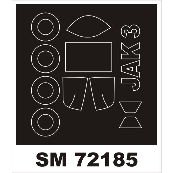 モンテックス SM72185 1/72 Yak-3(ズベズダ用) ミニマスク