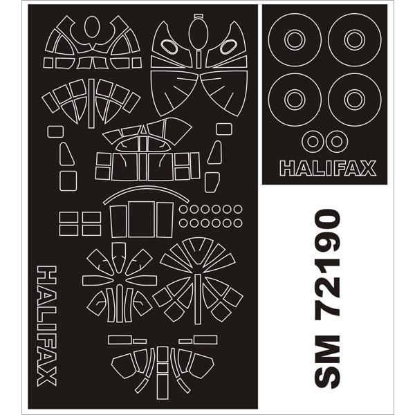 モンテックス SM72190 1/72 HP ハリファックス(レベル用) ミニマスク