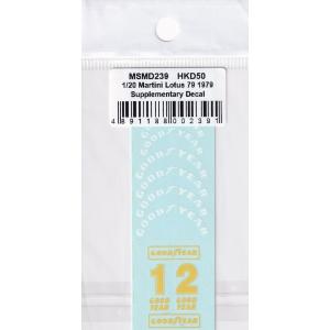 MSMクリエイション MSMD239  1/20 マティーニ ロータス 79 1979補足デカール（...