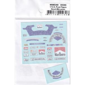MSMクリエイション MSMD269 1/12 アラン・プロスト フィギュアデカール(マクラーレン)...