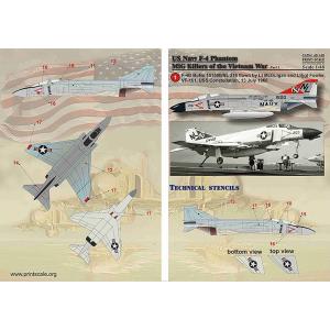 プリントスケール 48-148 1/48 アメリカ海軍 F-4 ファントム ベトナム戦争 Part2
