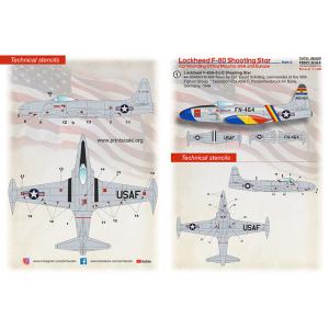 プリントスケール 48-229 1/48 ロッキード F-80 シューティング スター  Part ...