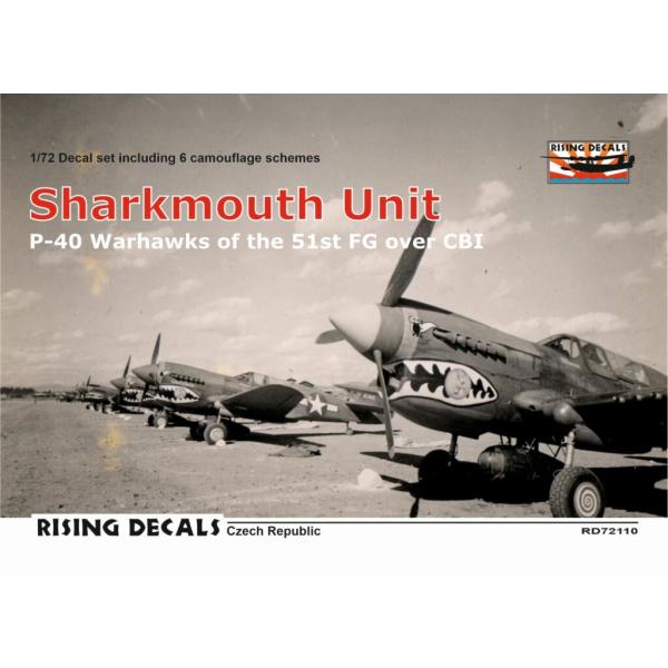 ライジングデカール 72-110 1/72 シャークマウスの P-40K/M/N インド・中国戦線 ...